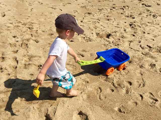 Fun with your baby at the beach